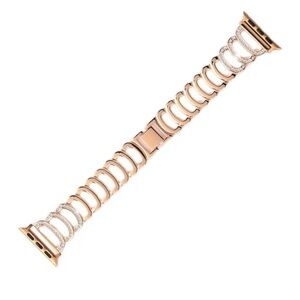 Royal Tech Rose Gold  Bead Bling Apple Watch Band Compatible 38/40/41